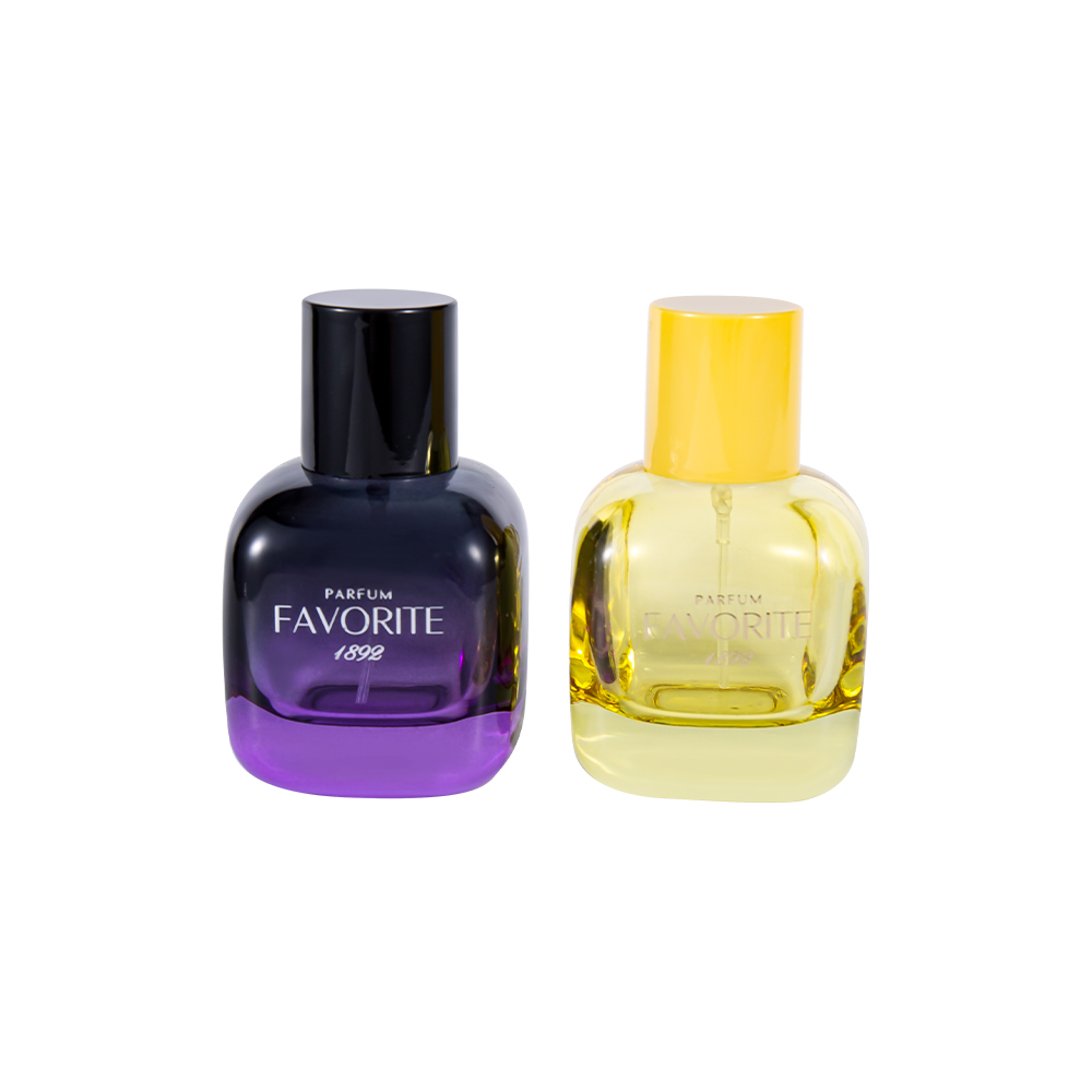 GC4869-WJ2531 50ml dekorativní skleněná lahvička na parfémy s PP uzávěrem, řada s více kapacitou