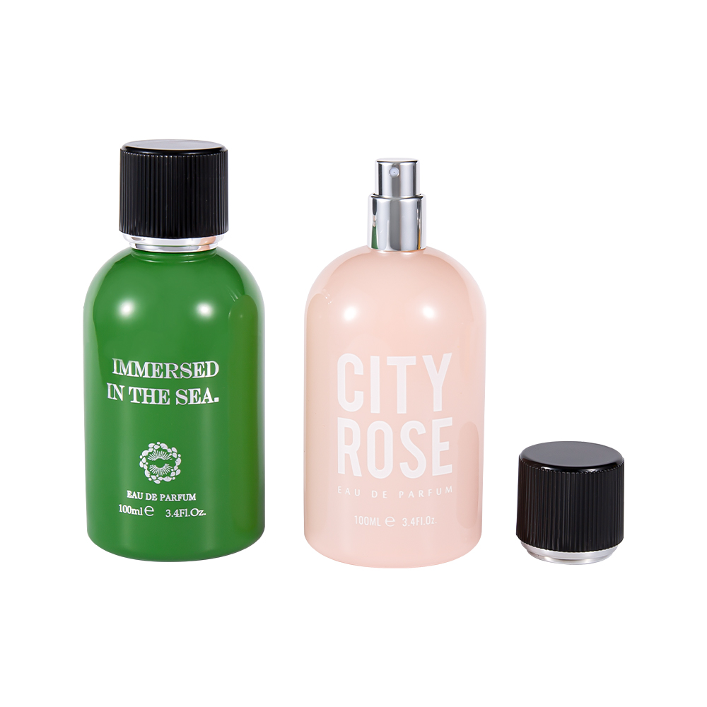 GC4463-WJ2361 100ml zbrusu nová dekorativní skleněná lahvička na parfém s černým uzávěrem na parfém